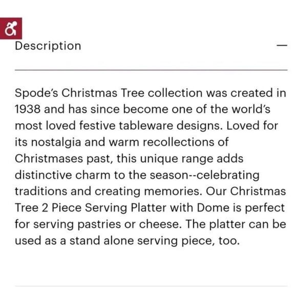 Spode Christmas Tree Ceramic Serving/Cheese Platter and Dome Plate Holidays - Picture 13 of 13